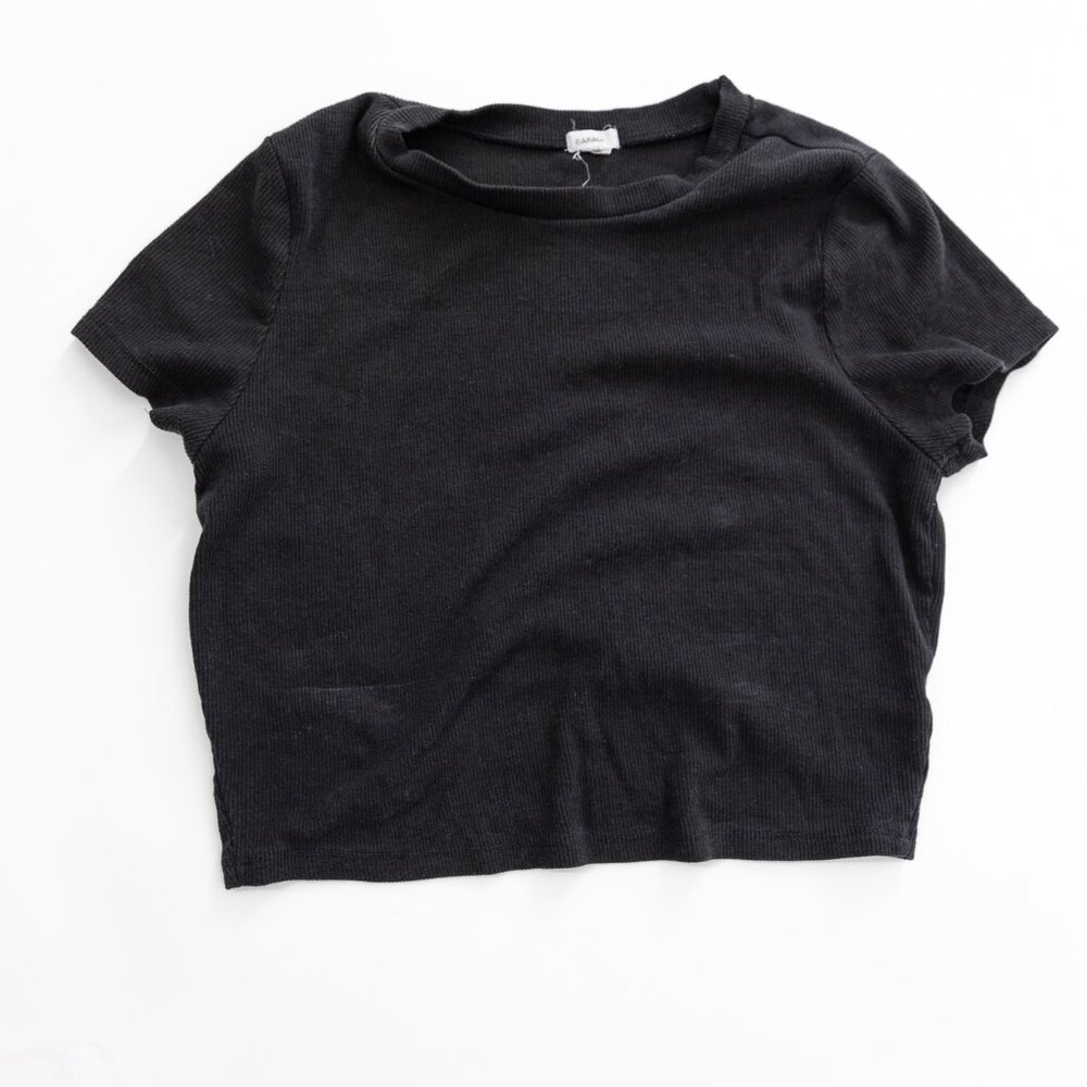Garage black crop top | Size small